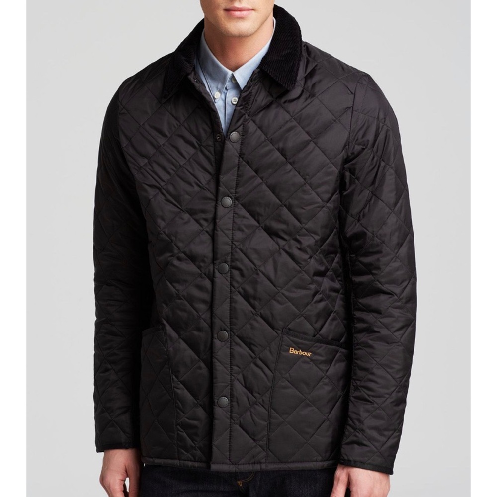 NWT Barbour men’s black liddesdale quilted